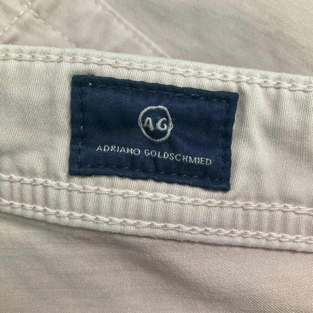 AG Adriano Goldschmied Pants Mens 33x32 Pink Everett SUD Sueded Preppy USA NEW